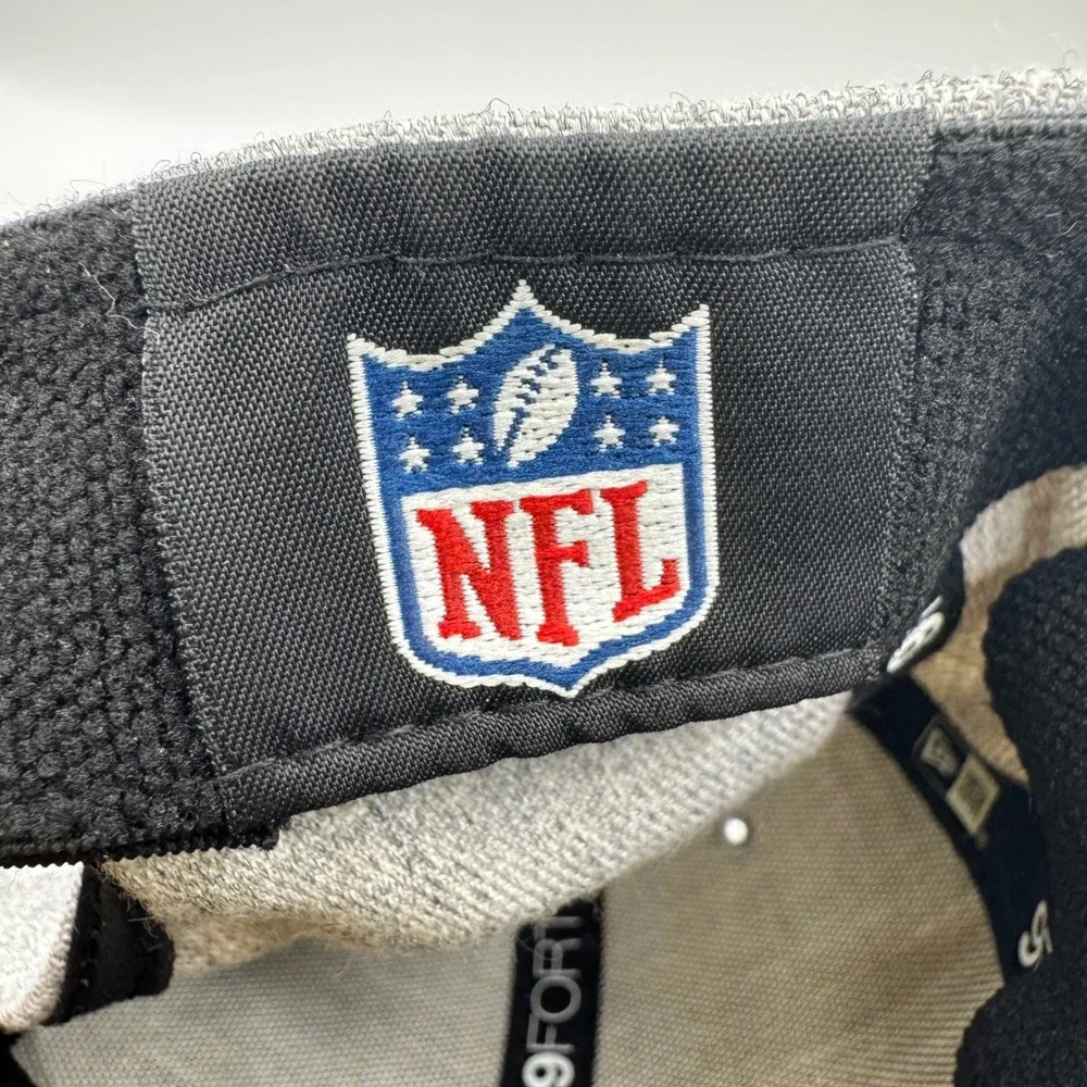 Dallas Cowboys New Era 9FORTY Snapback Hat Gray Navy Blue NFL Adjustable Cap Hat